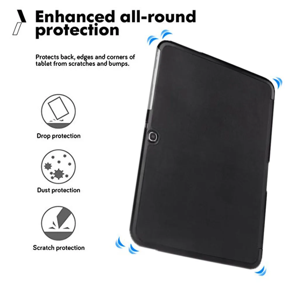 Флип чехол из искусственной кожи с подставкой для планшета Samsung Galaxy Tab 3 10 1