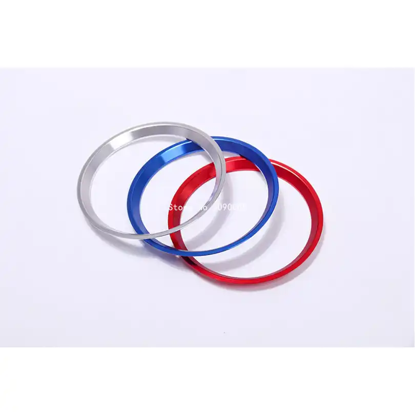 Anello in lega di alluminio cromato Decorazione del coperchio del volante Trim per CLA GLE GLC A B C Classe W204 W246 W176 W117 C117 argento
