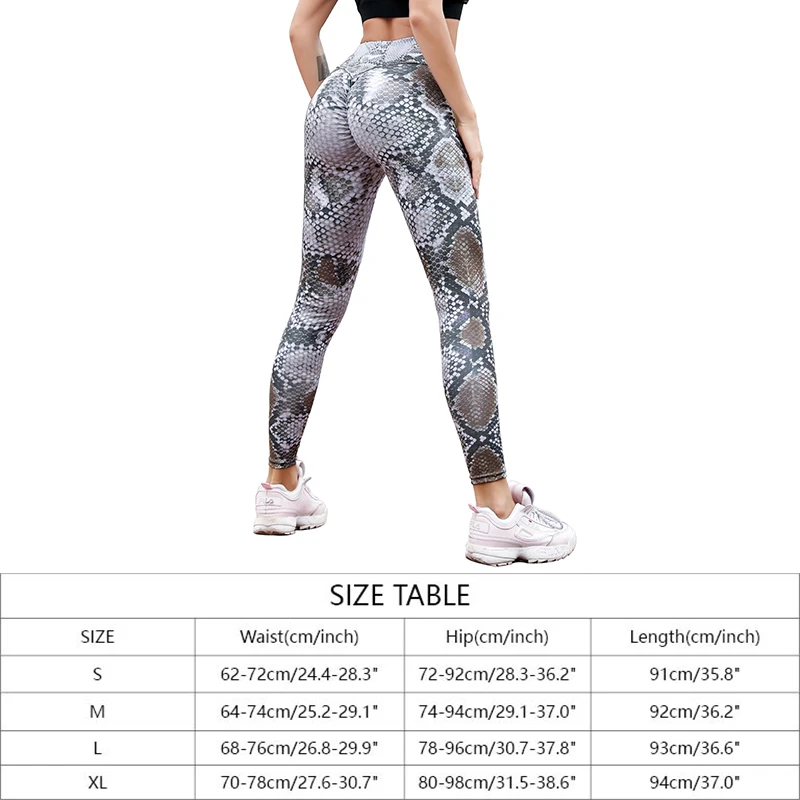 Питоновый узор бесшовные леггинсы для спортзала штаны для йоги пуш-ап женские энергетические эластичные леггинсы с высокой талией спортивные женские фитнес сексуальные брюки