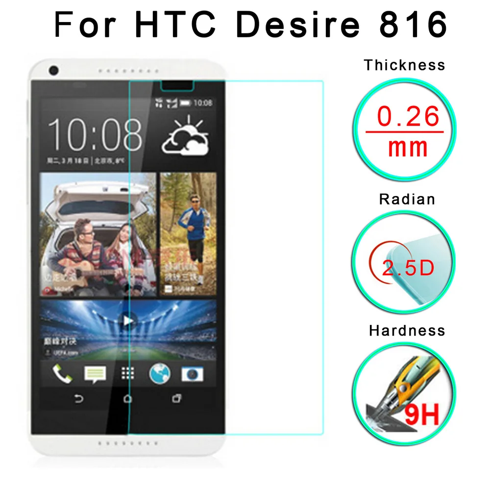 

2pcs HD Tempered Glass Screen Protector for HTC Desire 620 626 D630 D628 D700 728 816 D825 826 828 D830 Glass Protective Film
