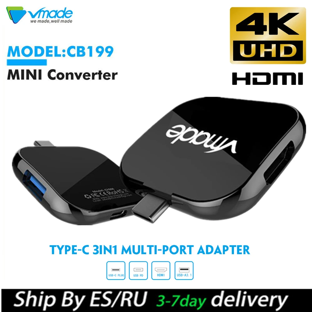  USB Type C 3.1 Converter USB C type to USB 3.1 and HDMI and Type C Female Charger Adapter for Apple