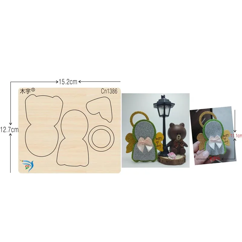 

Angel cn1386 muyu cutting die-- new wooden mould cutting dies for scrapbooking Thickness-15.8mm