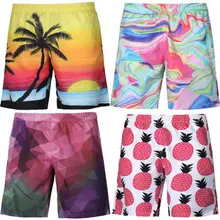 Новейшие мужские быстросохнущие пляжные шорты для серфинга, пляжные шорты с цветочным принтом, мужские пляжные летние шорты