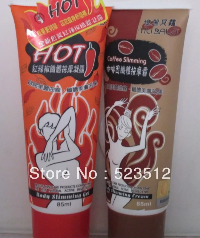 

1+1=2 boxes 85ML YILI BOLO BODY CHILI+COFFEE SLIMMING GEL CREAM Weight Loss products Free Shipping