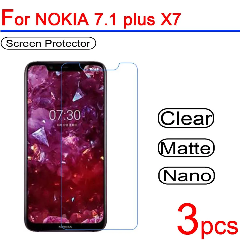 

3pcs Ultra Clear Soft LCD Screen Protectors Film Cover for NOKIA 2.1 3.1 5.1 6.1 7.1 Plus X5 X6 X7 2018 Protective Film + Cloth
