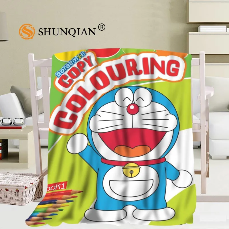Изготовленное на заказ одеяло Doraemon мягкое одеяло Сделай Сам ваше изображение украшение спальни размер 56x80 дюймов, 50X60 дюймов, 40X50 дюймов - Цвет: Blanket