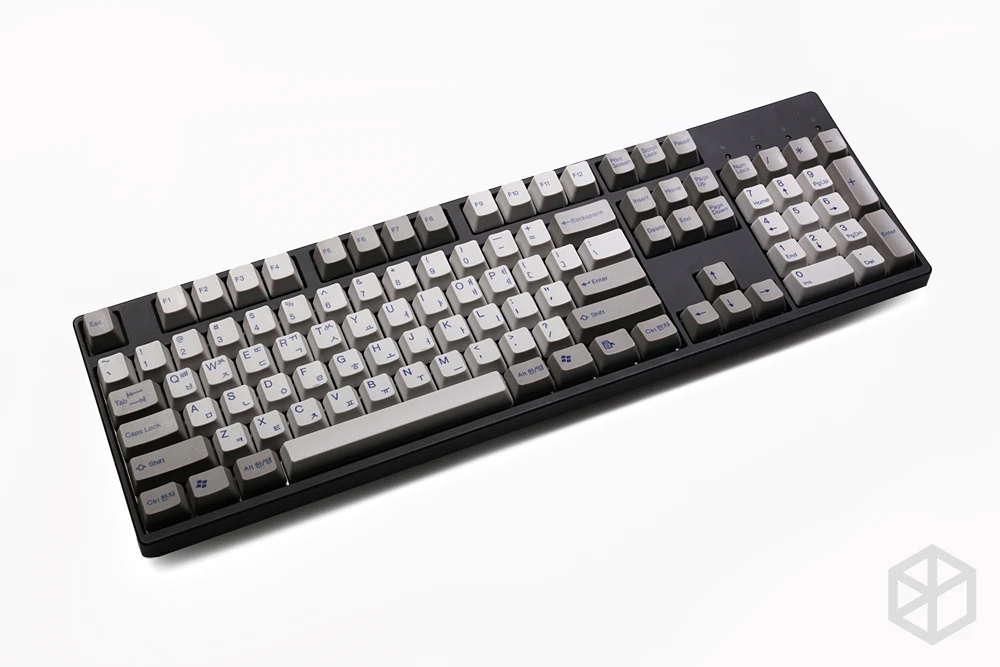 Taihao abs двойные пули корейские буквы kr язык брелки для diy игровая механическая клавиатура цвет СЕРЫЙ светильник серый синий