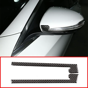 

Real Carbon Fiber Side Rearview Mirror Decoration Strip Stickers For Mercedes Benz C Class W205 GLC X253 2015-19 Car Accessories