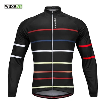 

WOSAWE 2018 NEW Outdoor Sports Cycling Jersey Spring Fall Summer Bike Bicycle Long Sleeves MTB Clothing Shirts Wear Bike Jerseys