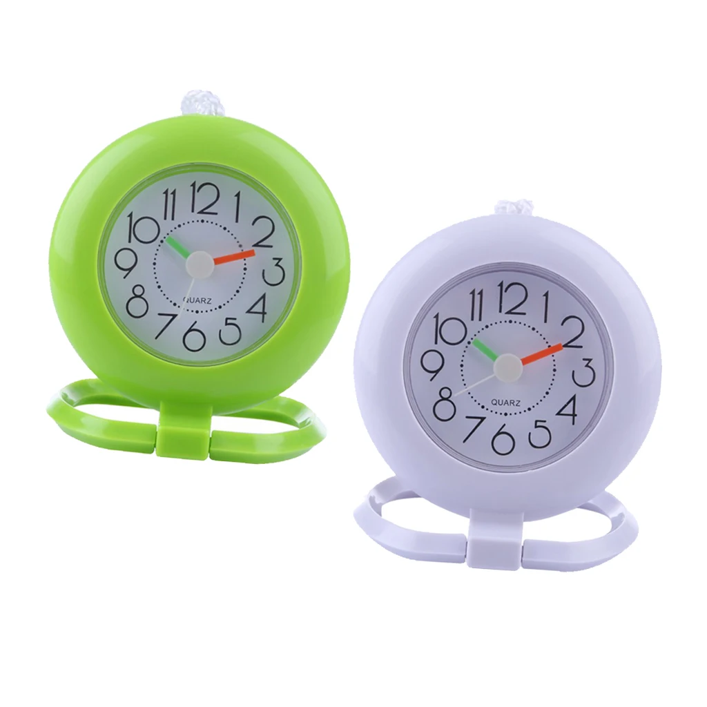 Kitchen Bathroom Wall Clock Waterproof Silent Creative Shower Time with Ring Multi Uses for Ktchen Clock Watch