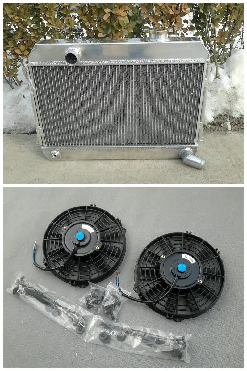 

Alloy Aluminum Universal Radiator + Fan New For 3 Row Datsun 510 521 1.6 L4 1968 1969 1970 1971 1972 73