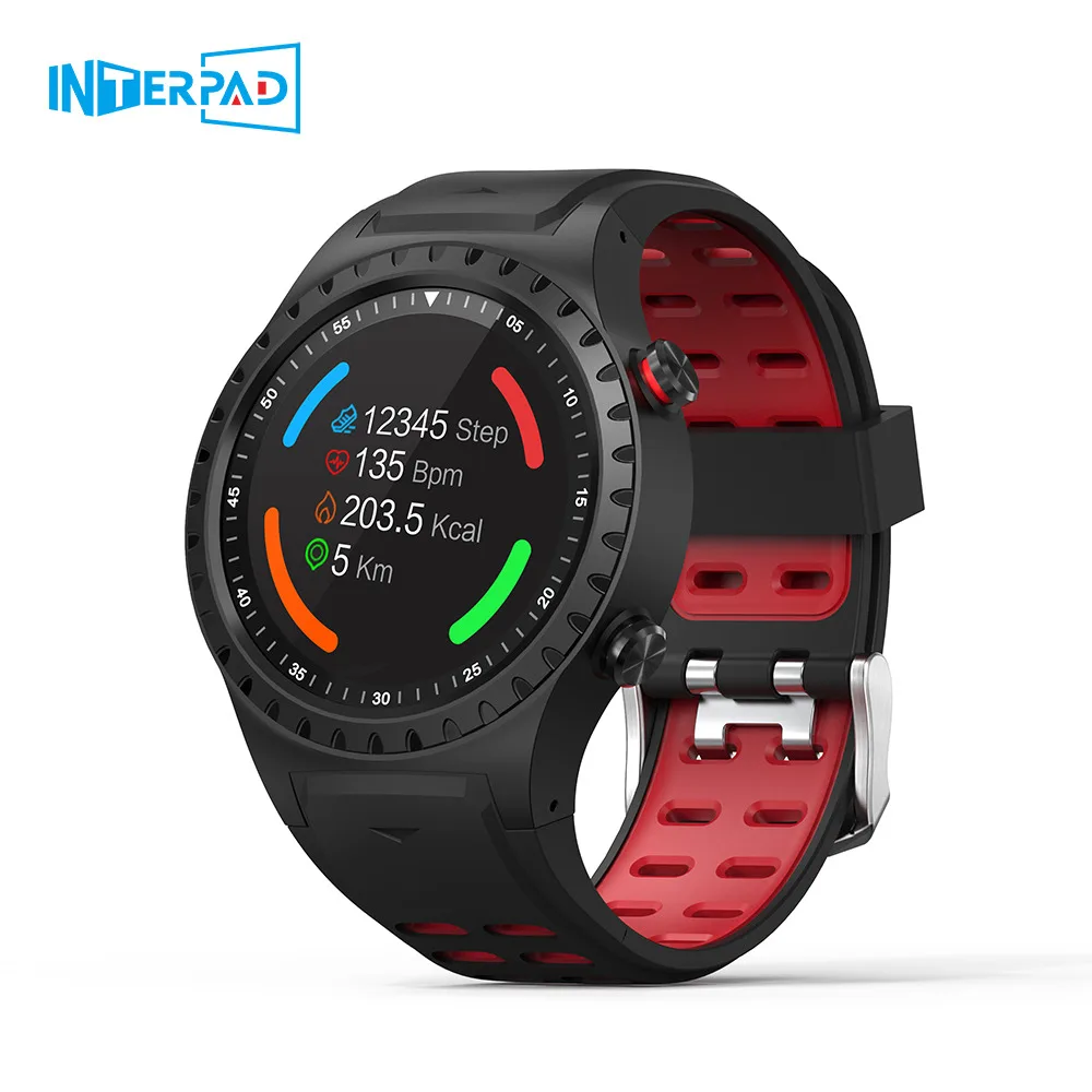  Interpad M1 GPS Smart Watch Men Waterproof Bluetooth Dial Call Heart Rate Monitor Multi Sport Smart - 4000012185445