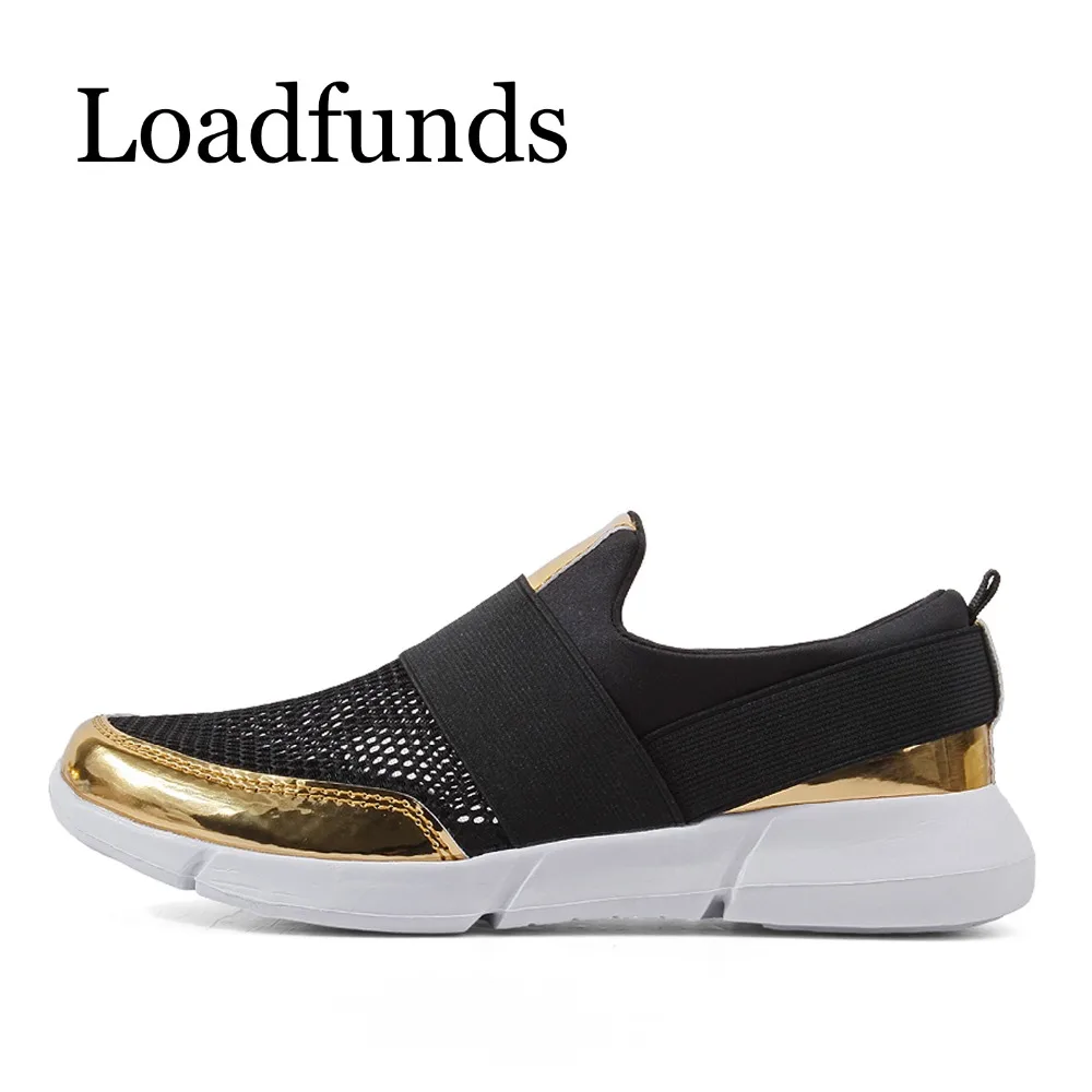 Loadfunds/Новая Летняя женская обувь дышащая эластичная легкая на плоской подошве