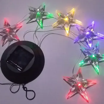 

'The Best' Solar Wind Chime Light Color Changing Stars Energy-saving LED Lamp for Garden 889