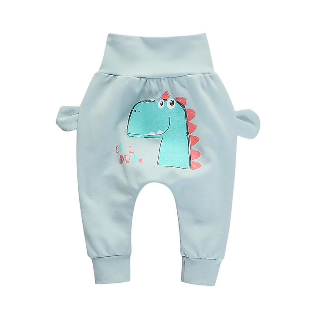 Малыша Одежда для детей; малышей; девочек для мальчиков мультфильм Динозавр белка свинья однотонные трусики/штаны на подгузник