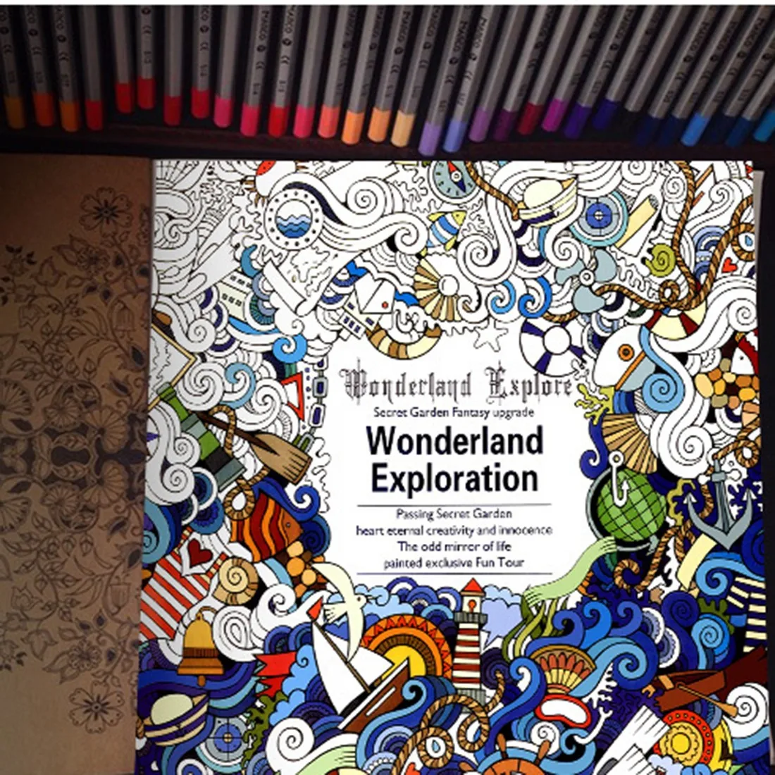 Secret Garden An Inky Treasure Hunt Color Book For Kids Adults Pressure Relief Hot Sale And