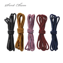 120 см высококачественные полосатые круглые шнурки, модных брендовых кроссовок из полиэстера, двухцветные шнурки, праздничные подарки