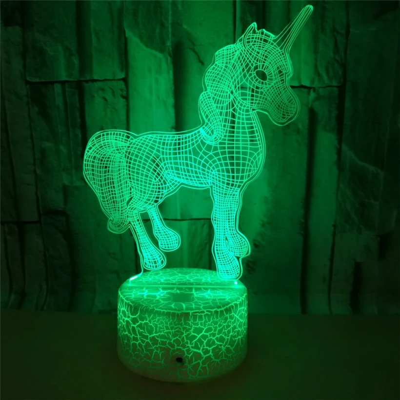 Unicorn 3D night light (6)
