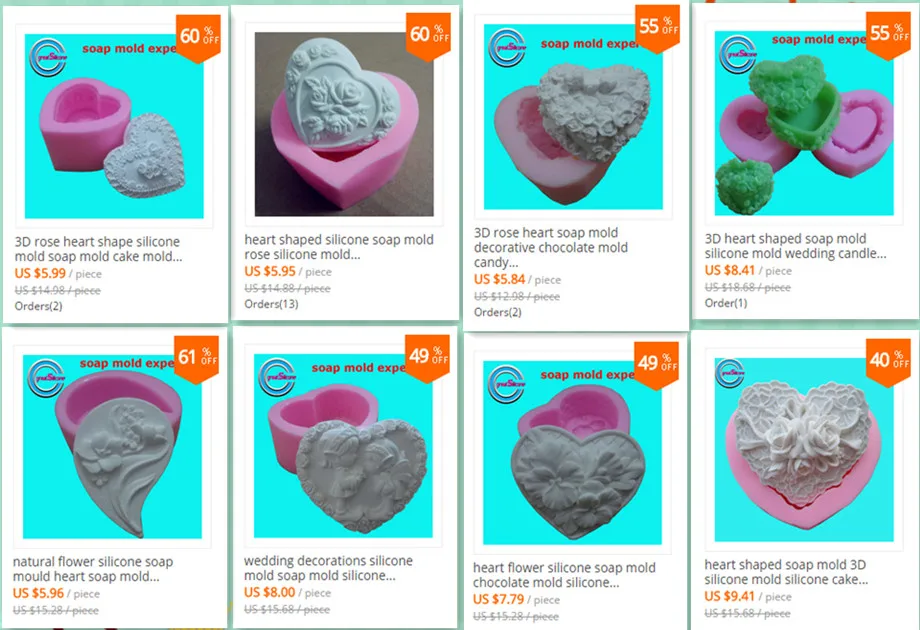 heart soap mold