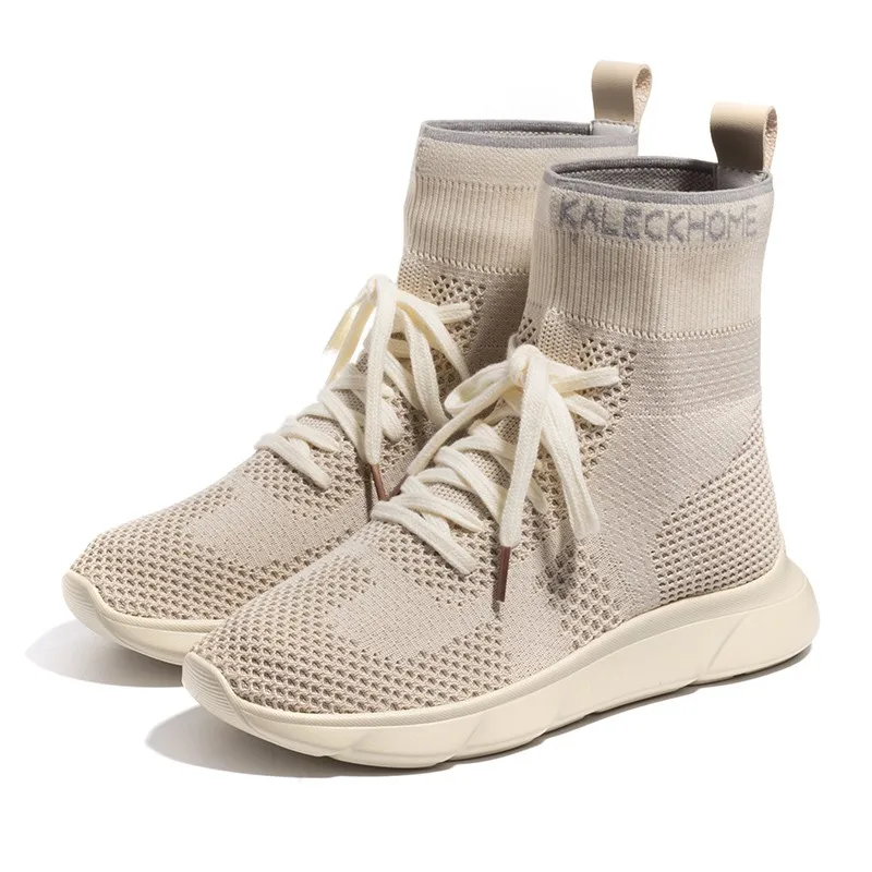 

New Breathable High-top Ankle Shoes Women Socks Shoes Woman Sneakers sport shoes walking shoes the hottest flat socks boots