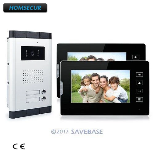 HOMSECUR 7 &quotквартира видеодомофон дверной звонок системы ИК камера сенсорный ключ