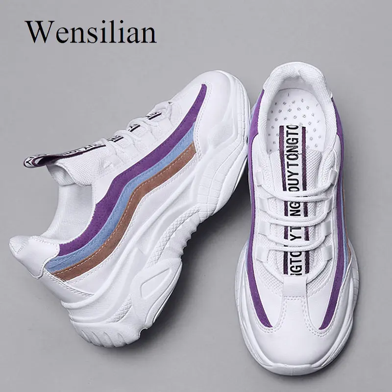 

Fashion Chunky Sneakers Women Trainers Vulcanized Platform Wedge Shoes White Sneakers Summer Casual Shoes Pink Zapatos De Mujer