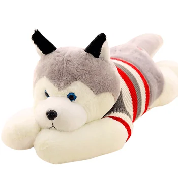 

New Lifelike Siberian Husky Dog Plush Stuffed Animal Toys Dolls Plush Pillow Cushion Pet Dog Baby Kids Gifts gift