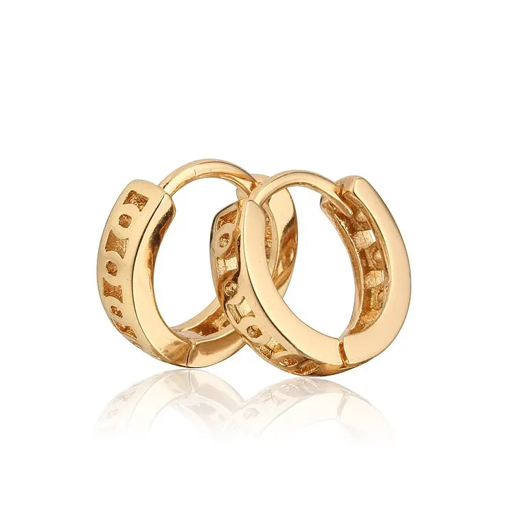 10 Pairs Kids Jewelry Gold Hoop Earrings For Baby Oorbellen Plated Brinco Ouro Boucle D'oreille Bebe Ohhringe Earings E1581