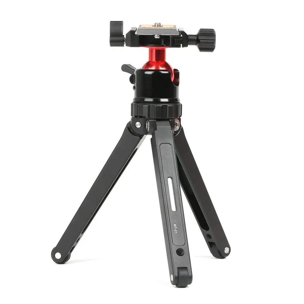 

MT-01 Portable Aluminum Tabletop Tripod Mini Mobile Camera Photography Bracket with Ball Head 75KG Max Load