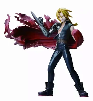 

Fullmetal Alchemist Edward Elric Figure Alphonse Elric Roy Mustang FA Flame Figure 220MM PVC Kids Toys Model Doll Toy Gift