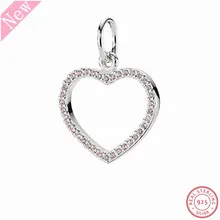 925 пробы серебро Be My Valentine сердце цепочки и ожерелья Подвеска Шарм бусины розовый CZ DIY Fit PANDORA талисманы для изготовления ювелирных изделий FL693