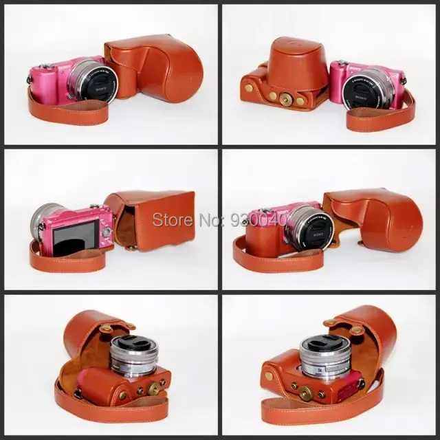 9 Цвета Камера сумка кожаный чехол для цифровых Камера sony A5100 A5000