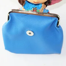 BaLa 4 цвета мягкий и удобный 13,2 см* см 18 мм Кнопка ювелирные изделия кожаный кошелек для монет подходит для женщин или девочек ювелирные изделия BL02