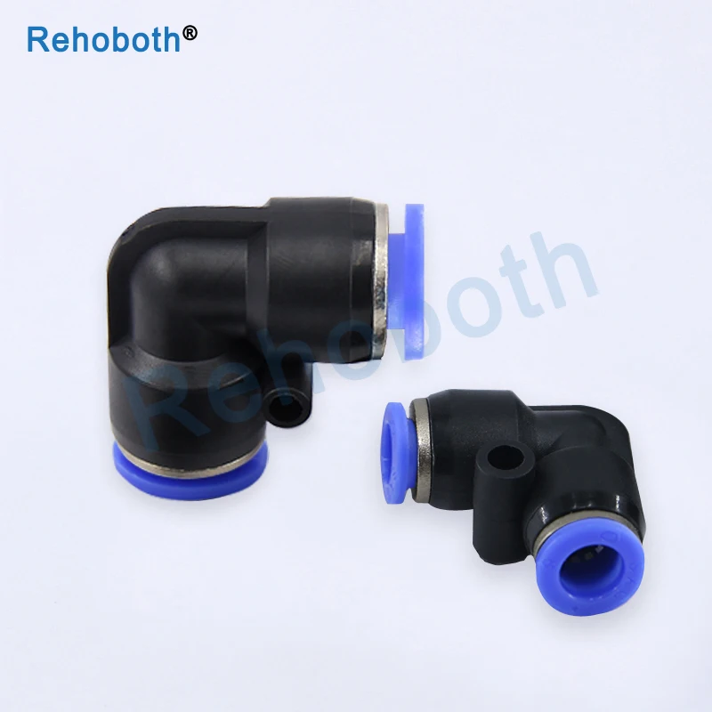

PV4 6 8 10 12MM Pneumatic L Type Elbow Fitting Plastic Pipe Connector Quick Fitting Angle Adapter Plug