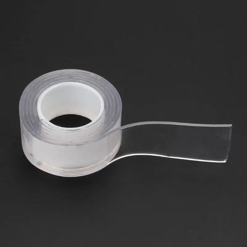 

1 Roll Reusable Adhesive Silicone Tape Universal Anti-Slip Double-sided Wall Stickers