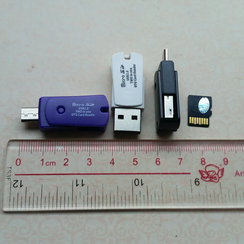 3 цвета Мини Micro USB 2,0 OTG адаптер+ Micro SD TF кардридер для телефонов Android внешний портативный USB SD кардридер Suppion