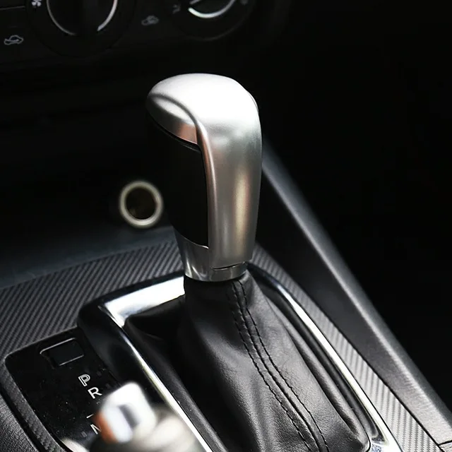 

ABS Matte For MAZDA 3 AXELA 2014 2015 2016 2017 2018 accessories car styling Car gear shift lever knob handle cover cover trim