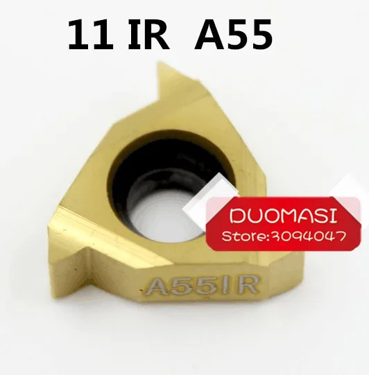 

10 pcs 11 IR A 55 ,Indexable Tungsten Carbide Threading Lathe Inserts for Threaded Lathe Holder,thread turning tool holders