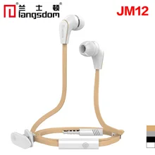 Langsdom JM12 наушники с микрофоном Super Bass 3,5 мм наушники гарнитура для iPhone 6 6s Xiaomi смартфоны 100 шт./лот