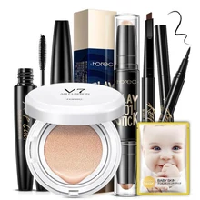 Брендовый комбинированный набор для макияжа, модный косметический набор, консилер против морщин, водостойкий Контурный карандаш, тушь для ресниц, брови