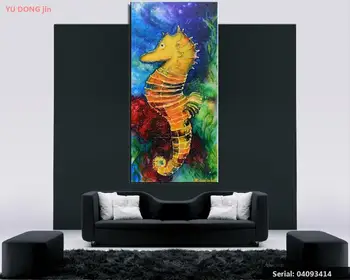 

Mainseahorse joy Schofield bluethumb Julie Art Animal Classical oil Painting Drawing art Spray Unframed Canvas wall04093414
