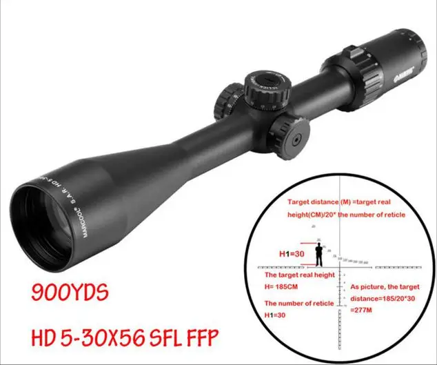 S.a.r. HD 5-30X56 SFL FFP Охотничий Тактический оптический прицел с 30 мм пузырьковым уровнем кольцо Крепление Пейнтбол Охота