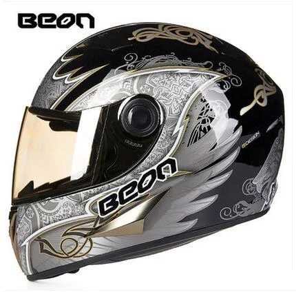 BEON moto rcycle Полный лицевой шлем moto rbike racing ECE Сертификация шлемы для мужчин и женщин casco moto шлем B500 шлем - Цвет: 8