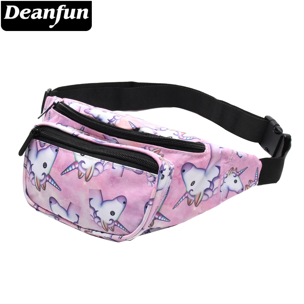 

Deanfun Women Unicorn Big Waist Pack 3D Printing Fanny Bag with Adjustable Band for Travel DYB4