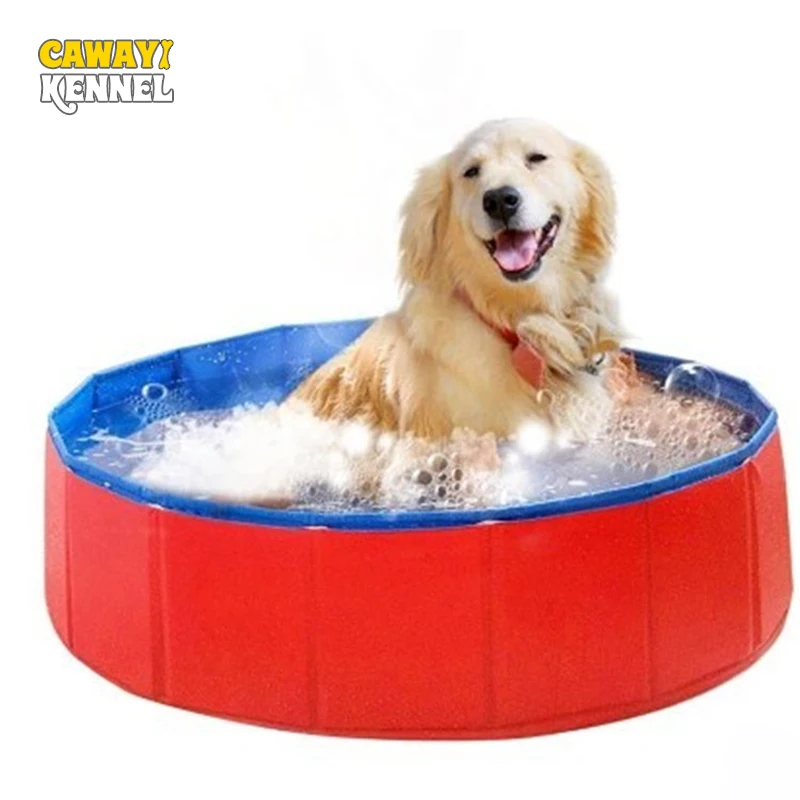 

Cawayi Kennel Summer Foldable Pool Dog Pet Swimming Pool for Cat Large Dog Big-Size Collapsible Pet Playing Washing Pond