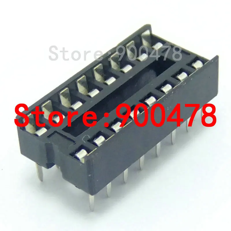 20PCS/Lot IC socket integrated circuit 16P DIP16 pin socket 16P chip holder 2.54mm IC 16Pin