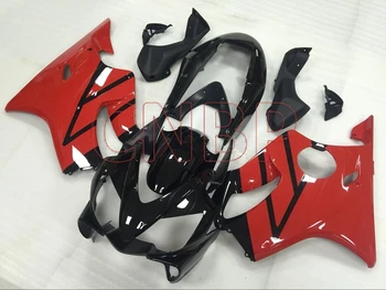 

Fairings for Honda Cbr600 2004 - 2007 Red Black Plastic Fairings CBR F4i 2006 Full Body Kits for Honda Cbr600 2004 no paint