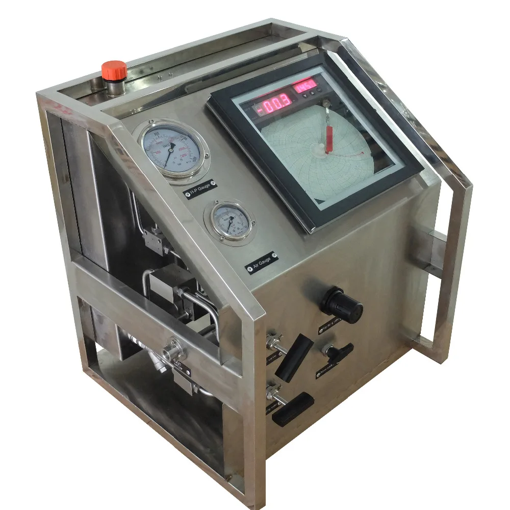 

Wellness Model:US-AT100 600- 800Bar Stainless steel air hydrostatic test equipment with chart recorder