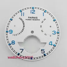 37 мм Parnis Инструменты для ремонта запаса мощности Регулировка даты белый циферблат fit ST2505 автоматическое движение Мужские детали часов