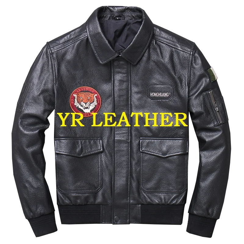 YR! Бесплатная доставка. sales.2019 брендовая мужская крутая куртка из натуральной